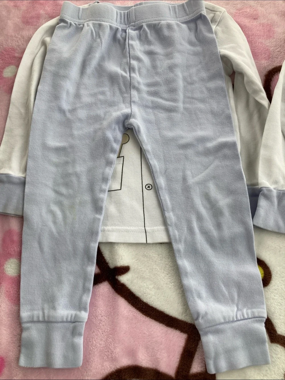 100% Cotton Light Blue Bunny Veterinarian Pajama Set